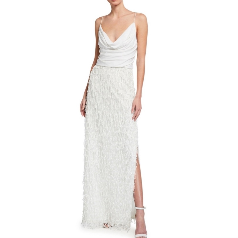 White Aiden Maddox Dress Size 12